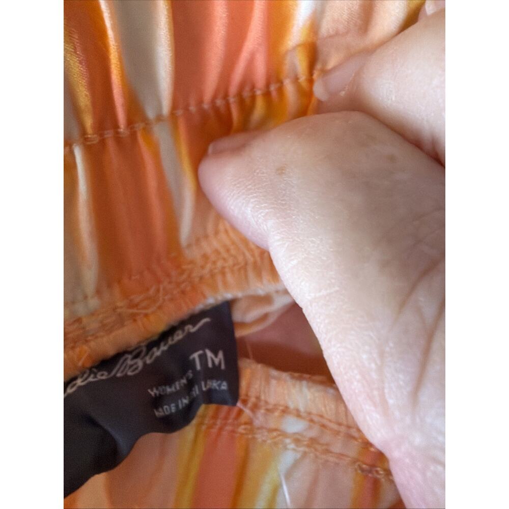 Eddie Bauer Womens Size TM Mango Print Drawstring 3" Inseam Tidal Shorts NWT - Picture 3 of 8
